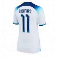 Fotballdrakt Dame England Marcus Rashford #11 Hjemmedrakt VM 2022 Kortermet